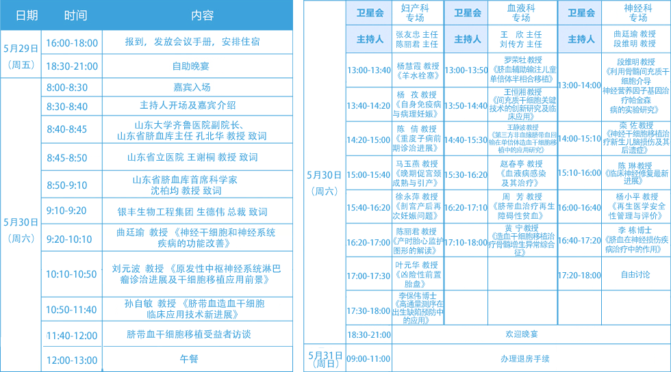 會議議程